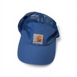 Carhartt Blue Mesh Trucker Hat Snapback Adjustable Workwear Outdoor Cap